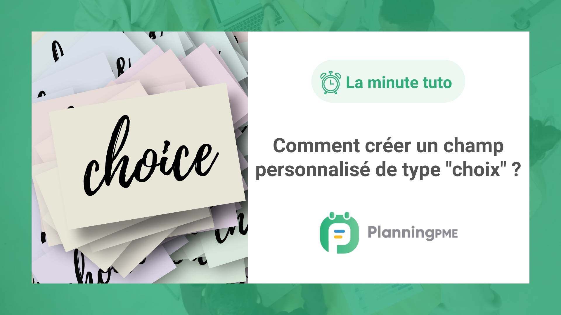 Comment crer un champ personnalis de type choix?