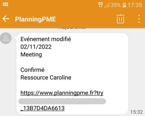 Choisir la vue agenda dans votre outil de planning PlanningPME