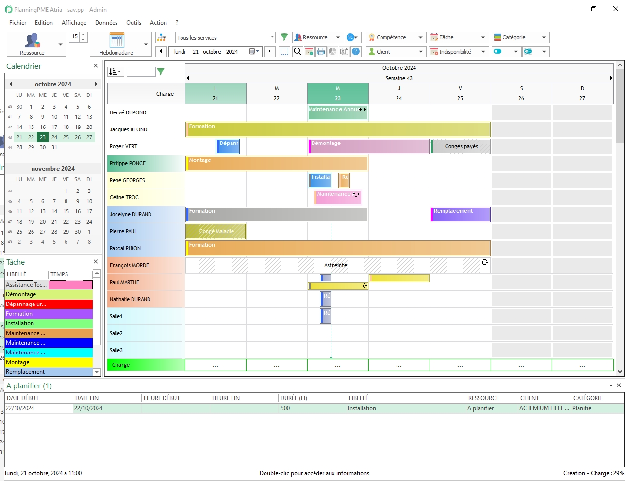 Gerez Le Planning Du Jour De La Semaine Ou Du Mois - Planningpme
