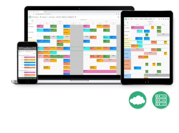 Choisir la vue agenda dans votre outil de planning PlanningPME