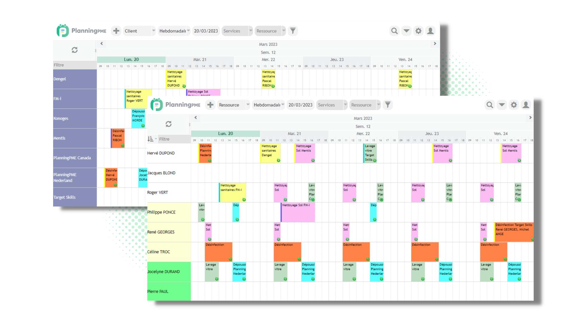 Planning hebdomadaire